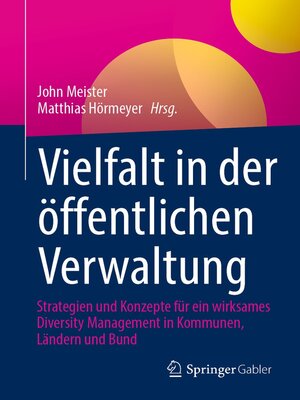 cover image of Vielfalt in der öffentlichen Verwaltung